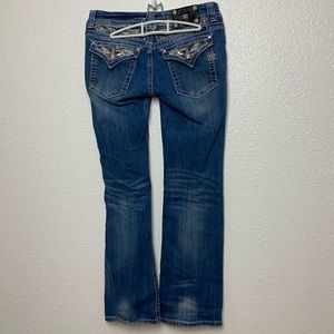 MissMe Jean's bootcut sequin accent jeans size 31